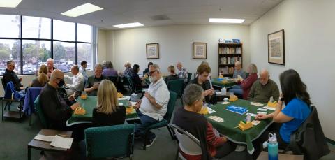 Class room filled with tables